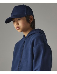 B-B63NB-Junior Organic Cotton 5 Panel Cap 2